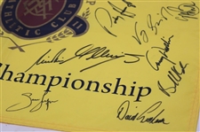 Twenty-Six (26) PGA Championship Winners Signed 2011 PGA Championship Flag JSA ALOA