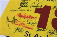 Twenty-Six (26) Open Champions Signed 2010 Open Championship at St. Andrews Flag JSA ALOA