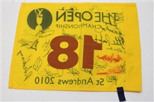 Twenty-Six (26) Open Champions Signed 2010 Open Championship at St. Andrews Flag JSA ALOA