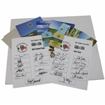 Dual 2011 Walker Cup Team Signed Pairing Sheets w/Tickets, Programs & other JSA ALOA