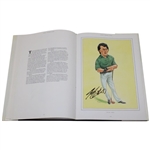 Seve, Palmer, Nicklaus, Watson & Thirty (30) others Multi-Signed 1989 'Golf Characters' Book JSA ALOA