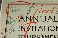 Twenty-Eight (28) Masters Winners Signed Masters Poster JSA ALOA