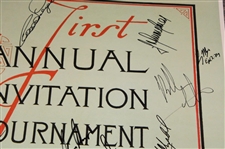 Twenty-Eight (28) Masters Winners Signed Masters Poster JSA ALOA