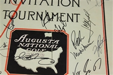 Twenty-Eight (28) Masters Winners Signed Masters Poster JSA ALOA