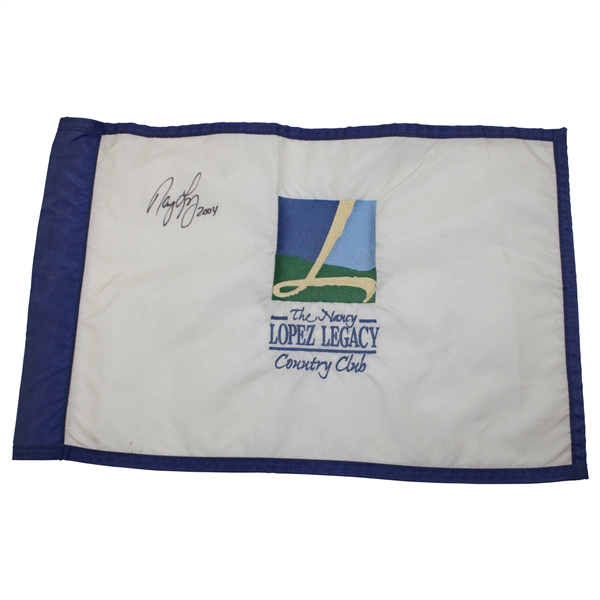 Nancy Lopez Signed The Nancy Lopez Legacy Country Club Flown Flag JSA ALOA