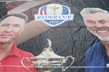 Massive 2016 Ryder Cup at Hazeltine Tournament Used Bleacher Screen Banner