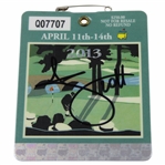 Adam Scott Signed 2013 Masters Tournament SERIES Badge #Q07707 JSA ALOA