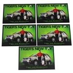 Ten (10) 2001 Tiger Woods Buick Advertising Post Cards
