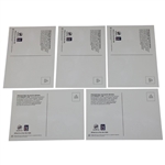 Ten (10) 2001 Tiger Woods Buick Advertising Post Cards