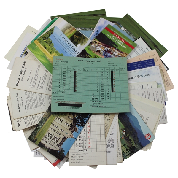 60+ Classic Golf Course Scorecards