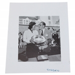 c.1950 Babe Zaharias Receiving Weathervane Trophy Photo