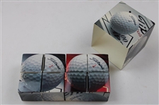 1990 Titleist Golf Ball Promotions Display w/ Eight (8) Unused Golf Balls