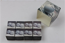 1990 Titleist Golf Ball Promotions Display w/ Eight (8) Unused Golf Balls