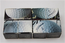 1990 Titleist Golf Ball Promotions Display w/ Eight (8) Unused Golf Balls