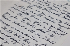 Gene Sarazen Signed 1970 Hand Written Letter To Pat Ward-Thomas About Champs Dinner JSA ALOA
