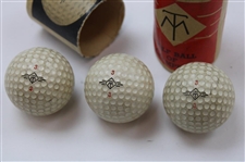 1953 Advertisement For Mt Golf Balls With Sleeve Of 3 Balls