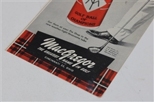 1953 Advertisement For Mt Golf Balls With Sleeve Of 3 Balls