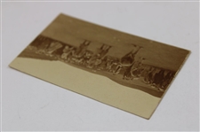 1921 Harry Vardon Match Fifth Green at Gleneagles Putting Photo/Card