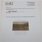 1921 Harry Vardon Match Fifth Green at Gleneagles Putting Photo/Card