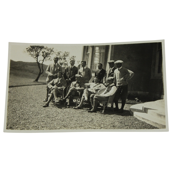 Hagen, Hutchinson, Melhorn, McLeod & Four (4) Golfers Black & White Group Photo
