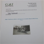 Hagen, Hutchinson, Melhorn, McLeod & Four (4) Golfers Black & White Group Photo