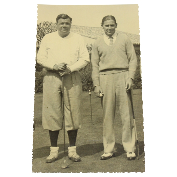 MLB Legend Babe Ruth with Joe Kirkwood Photo
