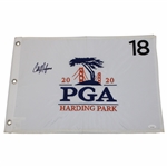 Collin Morikawa Signed 2020 PGA Championship at Harding Park Flag JSA #WIT719691