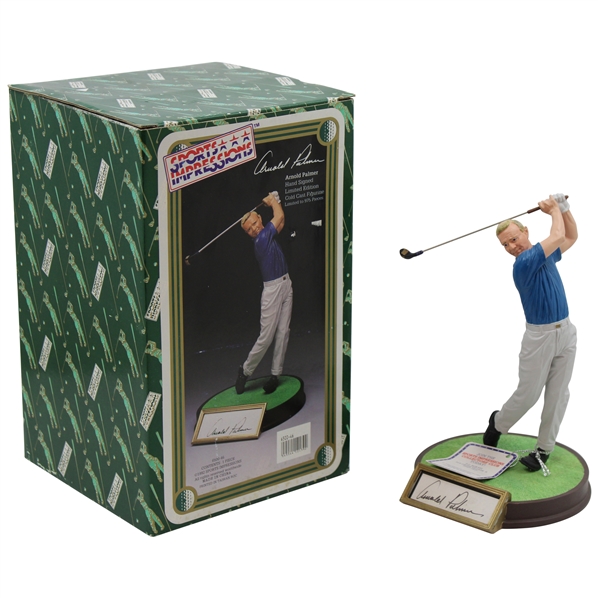 Arnold Palmer Signed 1992 Ltd Ed 833/975 Cold Cast Figurine JSA ALOA