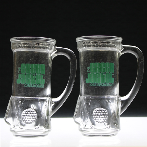 Pair of Classic The Green Jacket Restaurant - Home of the Masters Golf Bag Drinking Glasses