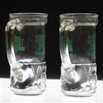 Pair of Classic 'The Green Jacket Restaurant - Home of the Masters' Golf Bag Drinking Glasses