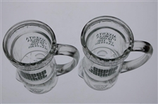 Pair of Classic 'The Green Jacket Restaurant - Home of the Masters' Golf Bag Drinking Glasses