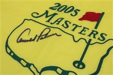 Arnold Palmer Signed 2005 Masters Tournament Embroidered Flag JSA ALOA