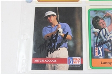 Crenshaw, Floyd, Weiskopf & Six (6) Signed Donruss & Pro Set Golf Cards JSA ALOA