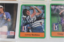 Crenshaw, Floyd, Weiskopf & Six (6) Signed Donruss & Pro Set Golf Cards JSA ALOA