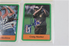 Crenshaw, Floyd, Weiskopf & Six (6) Signed Donruss & Pro Set Golf Cards JSA ALOA