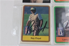 Crenshaw, Floyd, Weiskopf & Six (6) Signed Donruss & Pro Set Golf Cards JSA ALOA