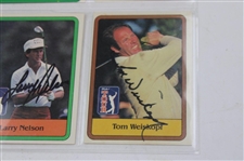 Crenshaw, Floyd, Weiskopf & Six (6) Signed Donruss & Pro Set Golf Cards JSA ALOA