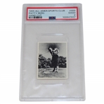 1955 All Amer Sports Club Patty Berg Hand Cut Card #489 PSA Good 2