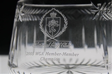 2005 National Golf Club WGA Member - Member Champion Cut Crystal Bowl Trophy