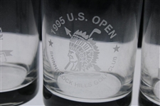 1994-97 US Open Unused Cocktail Glasses (4) w/Box