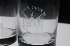 1994-97 US Open Unused Cocktail Glasses (4) w/Box