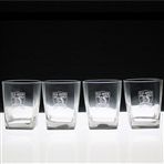 2007 US Open at Oakmont Country Club Cocktail Glasses (4) W/Box