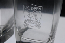 2007 US Open at Oakmont Country Club Cocktail Glasses (4) W/Box