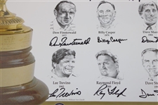 Hogan, Palmer, Nicklaus & Twelve (12) other Ryder Cup Captains Signed Poster JSA ALOA