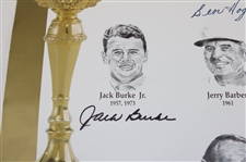 Hogan, Palmer, Nicklaus & Twelve (12) other Ryder Cup Captains Signed Poster JSA ALOA