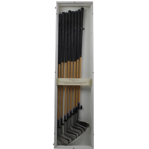 1930 Wright & Diston Joe Kirkwood Stainless Steel Registered Irons in Display