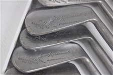 1930 Wright & Diston Joe Kirkwood Stainless Steel Registered Irons in Display