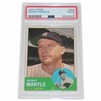 1963 Topps #200 Mickey Mantle Card PSA Good 2 #55964935