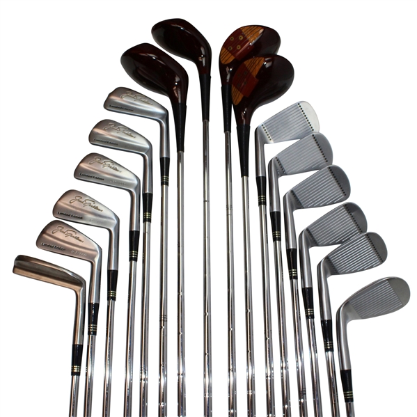 Jack Nicklaus 1981 MacGregor Ltd Ed Iron & Woods Set 1-5 #467 on Display - Mint Condition