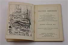 1887 'The Golfers Handbook' 3rd Edition Book by Robert Forgan